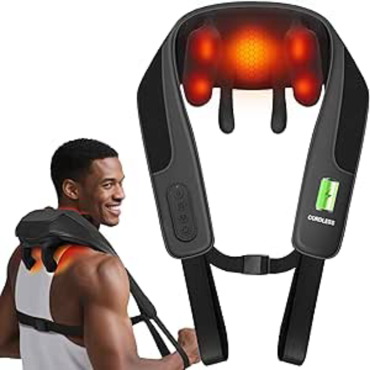 CooCoCo Cordless 6D Shiatsu Neck & Shoulder Massager w/ Heat