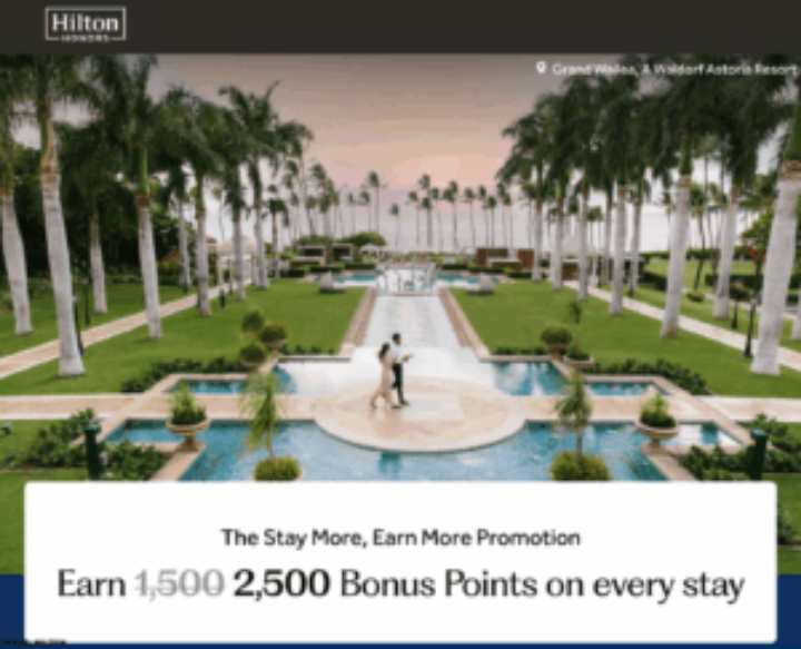 Hilton Quarterly Bonus on your stays (Updated Quarterly) Book Mark This Page We Update the link 