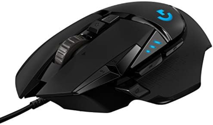 Logitech G502 Hero High Performance Wired Gaming Mouse, Hero 25K Sensor, 25,600 DPI, RGB, Adjustable Weights, 11 Programmable Buttons