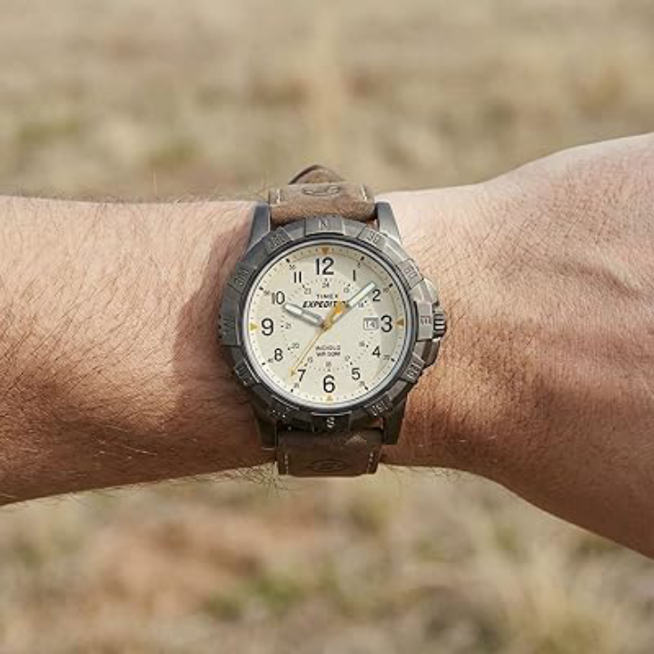 Timex Expedition Rugged Metal Watch with metal band and analog dial